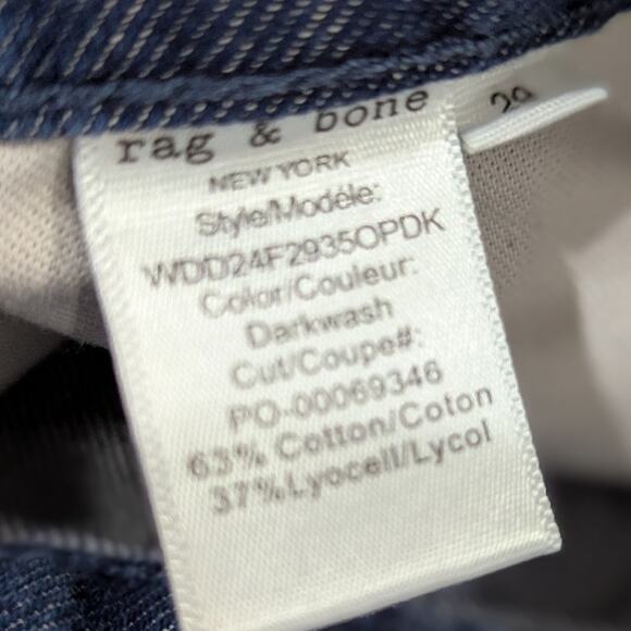 Rag & Bone Lori Mid-Rise Wide Legs Women's Jeans Pants Sz 29 - Picture 6 of 10